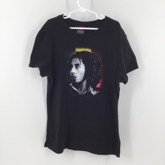 Bob Marley Graphic Portrait Tee 2006 Zion Root Wear - Picture 1 of 9